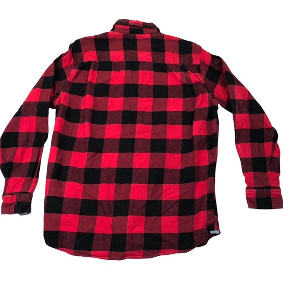 Vintage Weatherproof Men Shirt Large Buffalo Plaid Long Sleeve Button Up Flannel - Picture 2 of 12